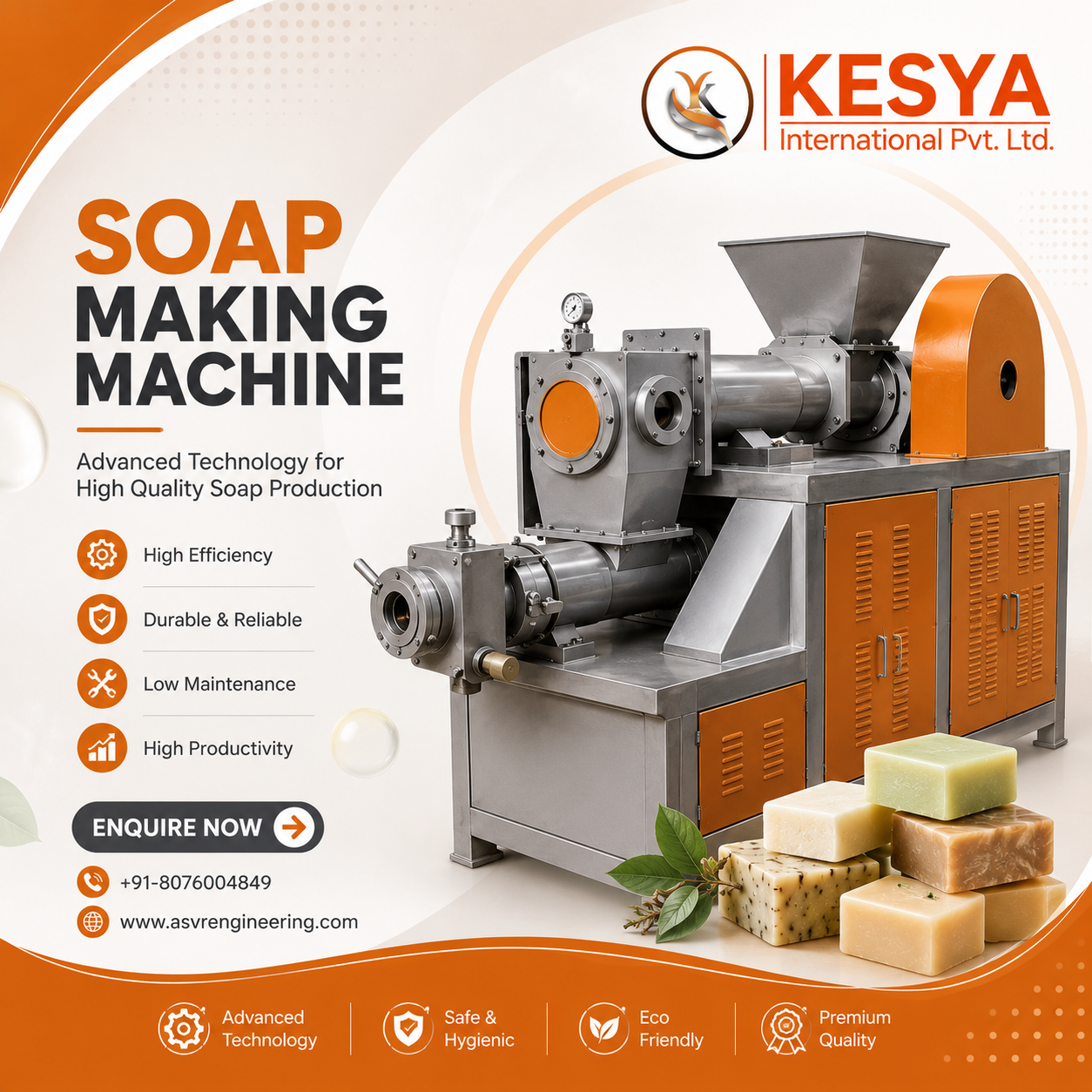 Kesya International – India's Trusted Soap Making Machine Manufacturers & Exporters | High-Performance Soap Production Solutions